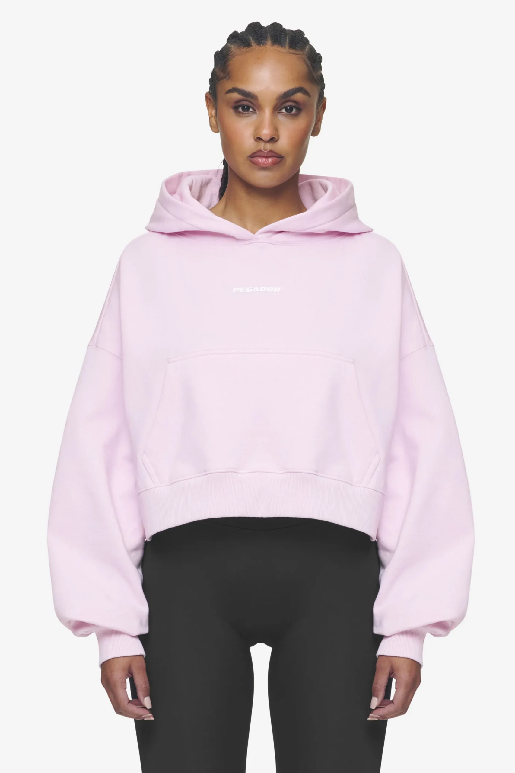Pegador Salita Oversized Cropped Hoodie White Gum