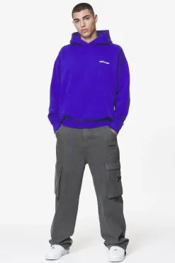 Pegador Sanit Oversized Hoodie Washed Endless Blue