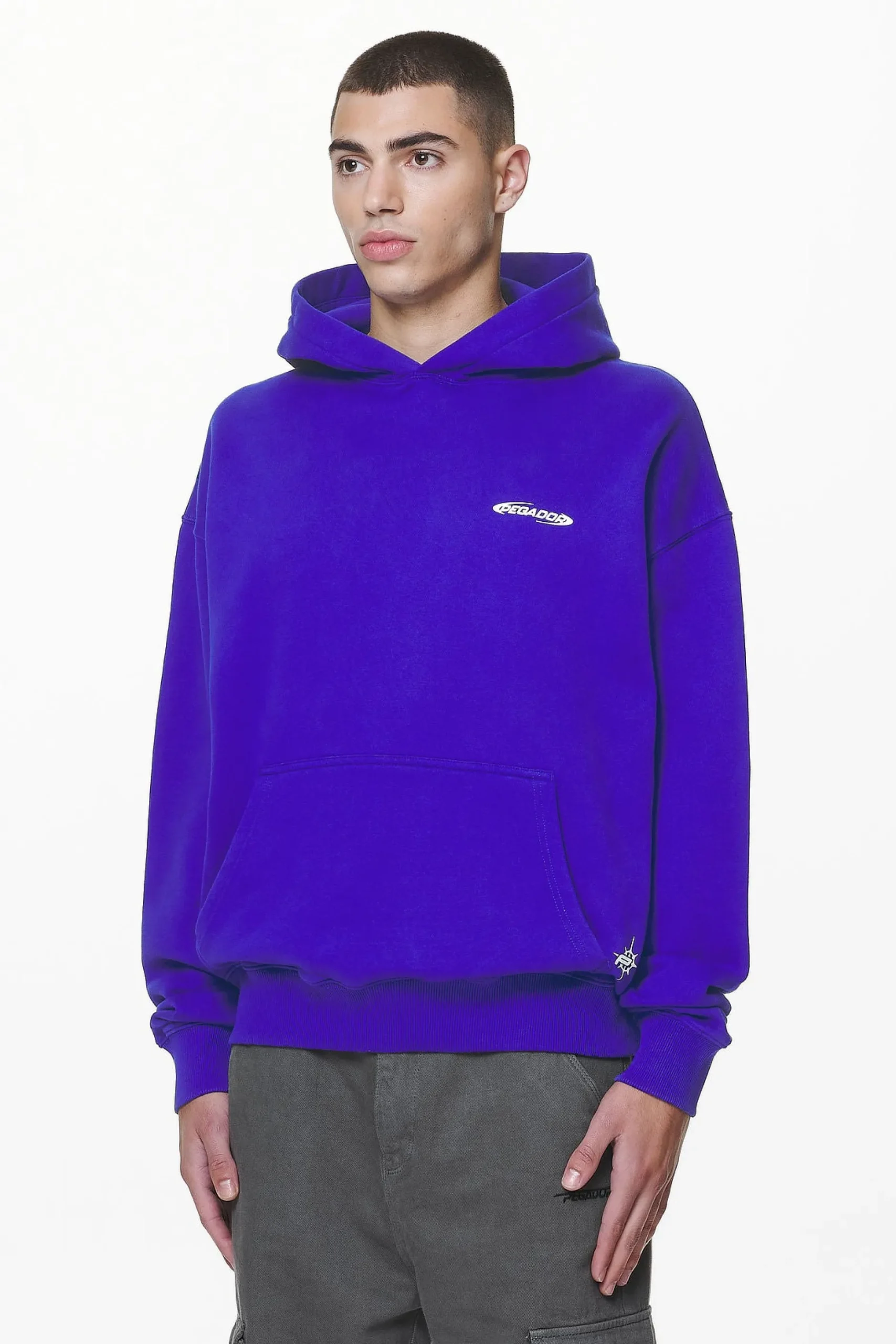 Pegador Sanit Oversized Hoodie Washed Endless Blue