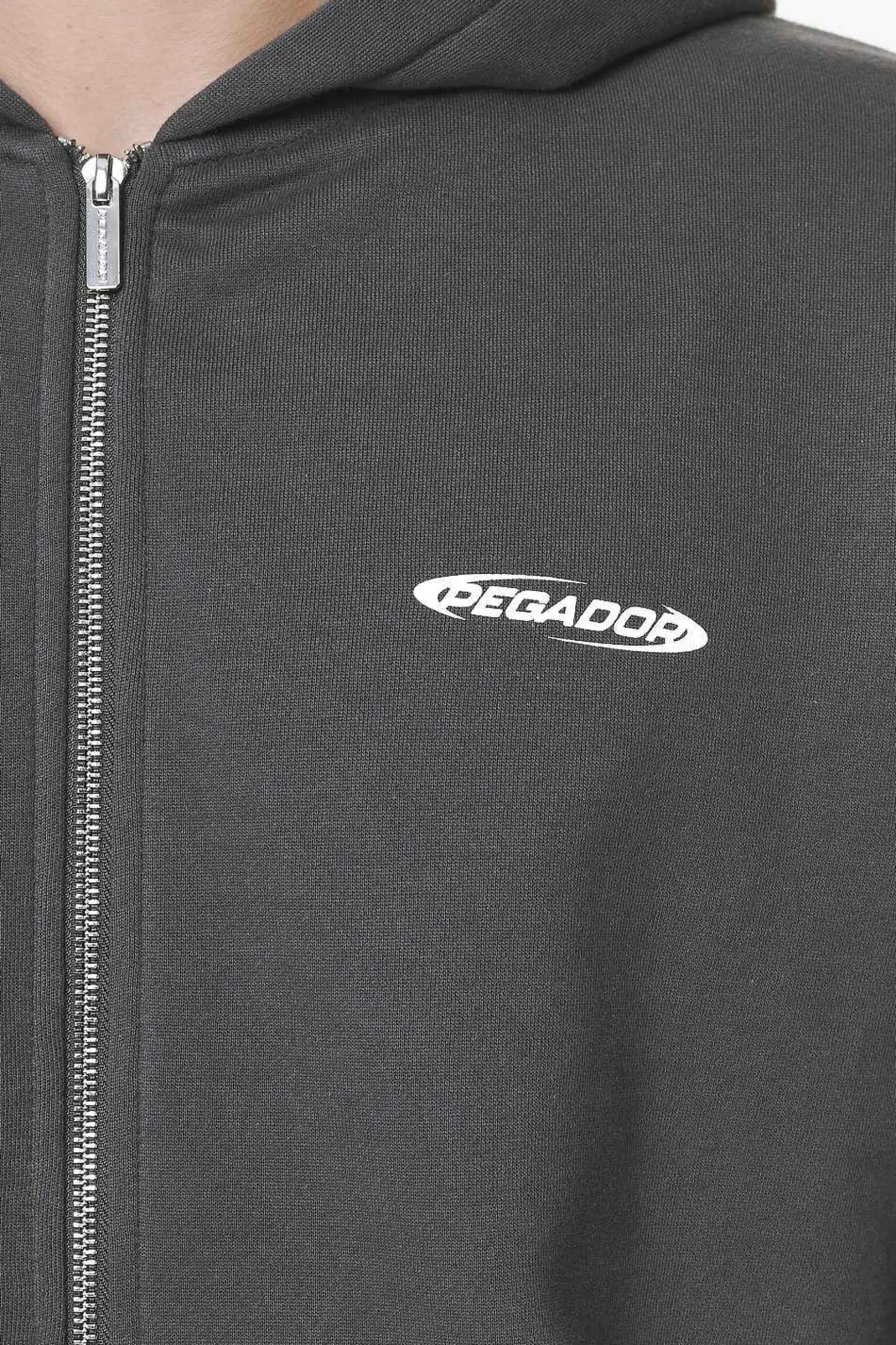 Pegador Sanit Oversized Sweat Jacket Washed Volcano Grey