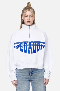 Pegador Sarina Oversized Halfzip Sweater White