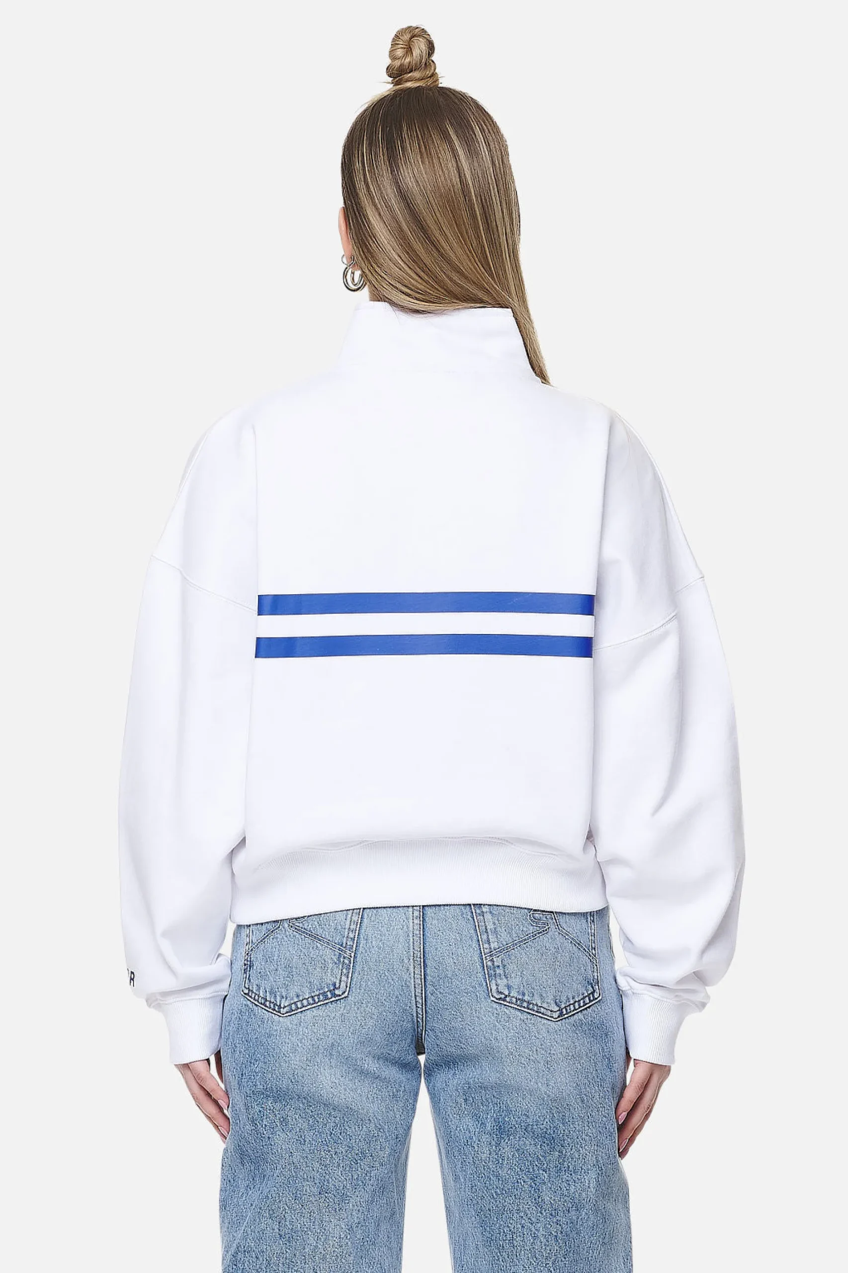 Pegador Sarina Oversized Halfzip Sweater White