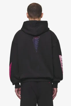 Pegador Saxon Oversized Sweat Jacket Washed Black