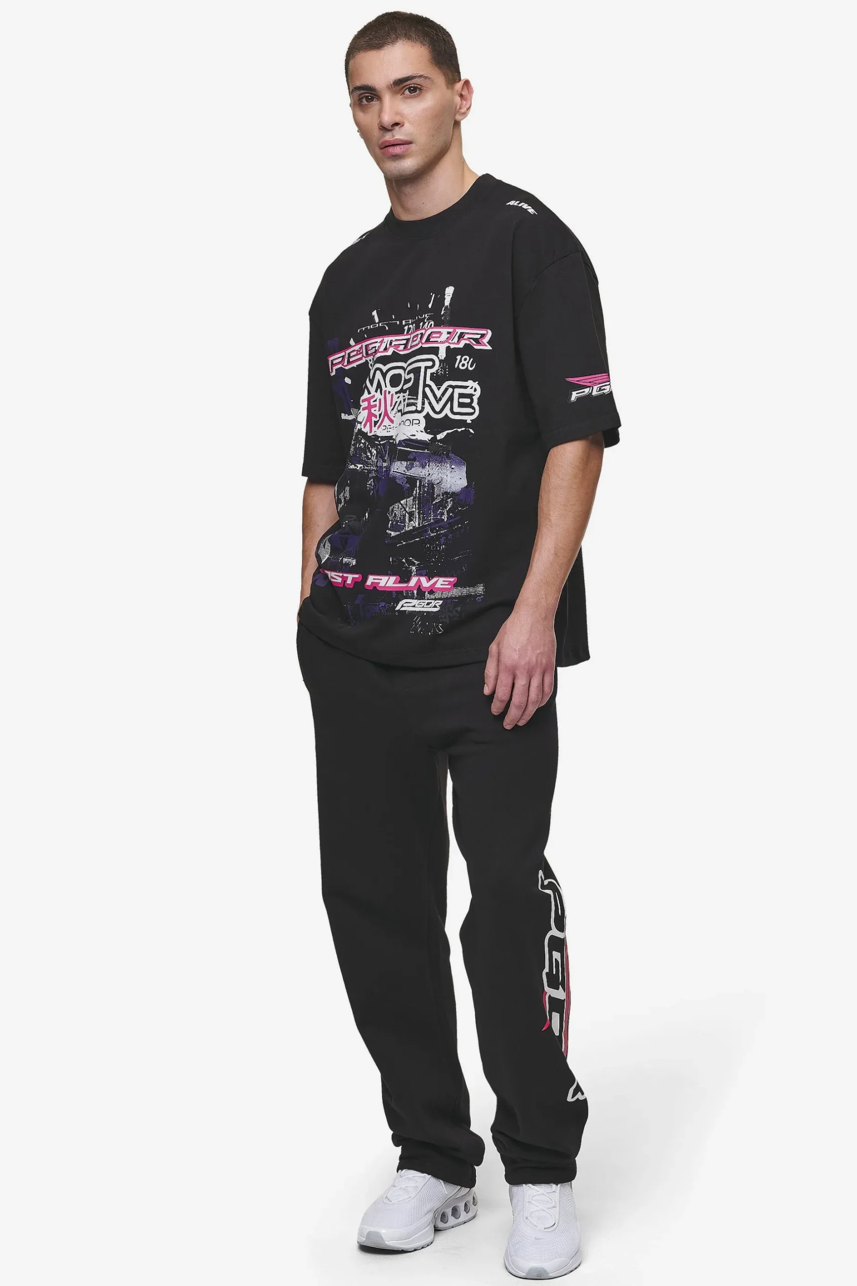 Pegador Saxon Oversized Tee Washed Black