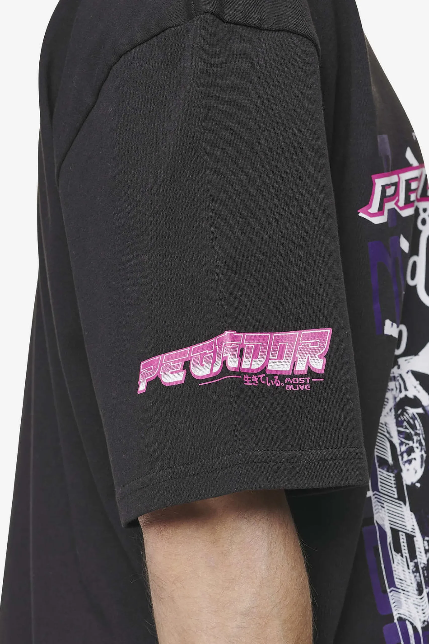 Pegador Saxon Oversized Tee Washed Black