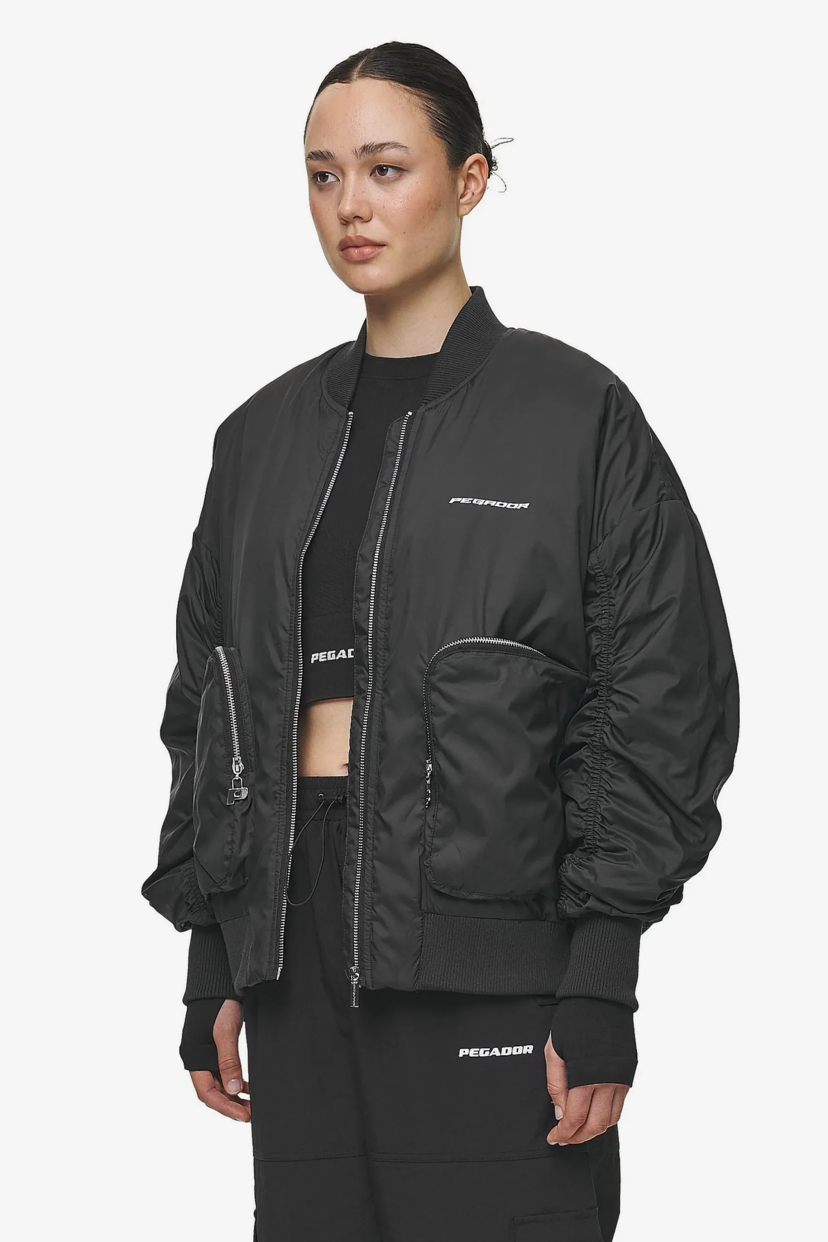 Pegador Shila Oversized Bomberjacket Black
