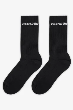 Pegador Side Logo Socks White