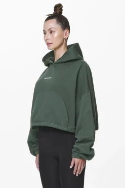 Pegador Skei Logo Oversized Cropped Hoodie