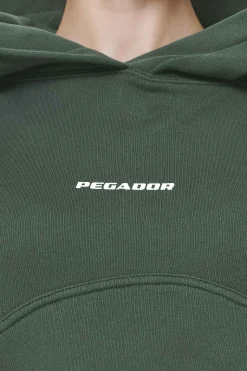 Pegador Skei Logo Oversized Cropped Hoodie