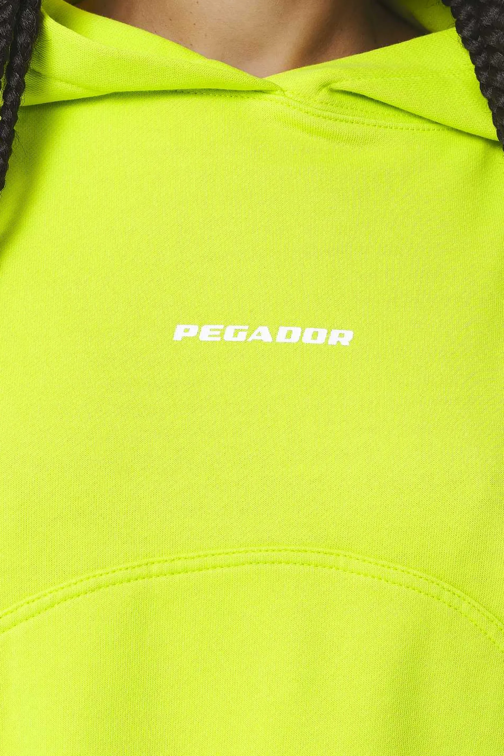 Pegador Skei Logo Oversized Cropped Hoodie