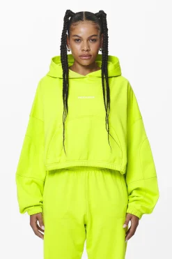 Pegador Skei Logo Oversized Cropped Hoodie
