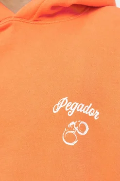Pegador Skena Oversized Hoodie Vintage Washed Sunrise Orange
