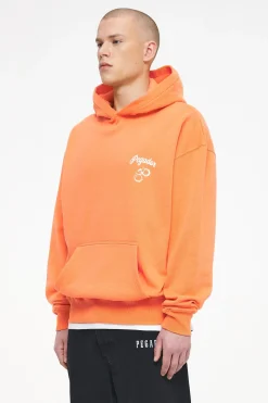 Pegador Skena Oversized Hoodie Vintage Washed Sunrise Orange
