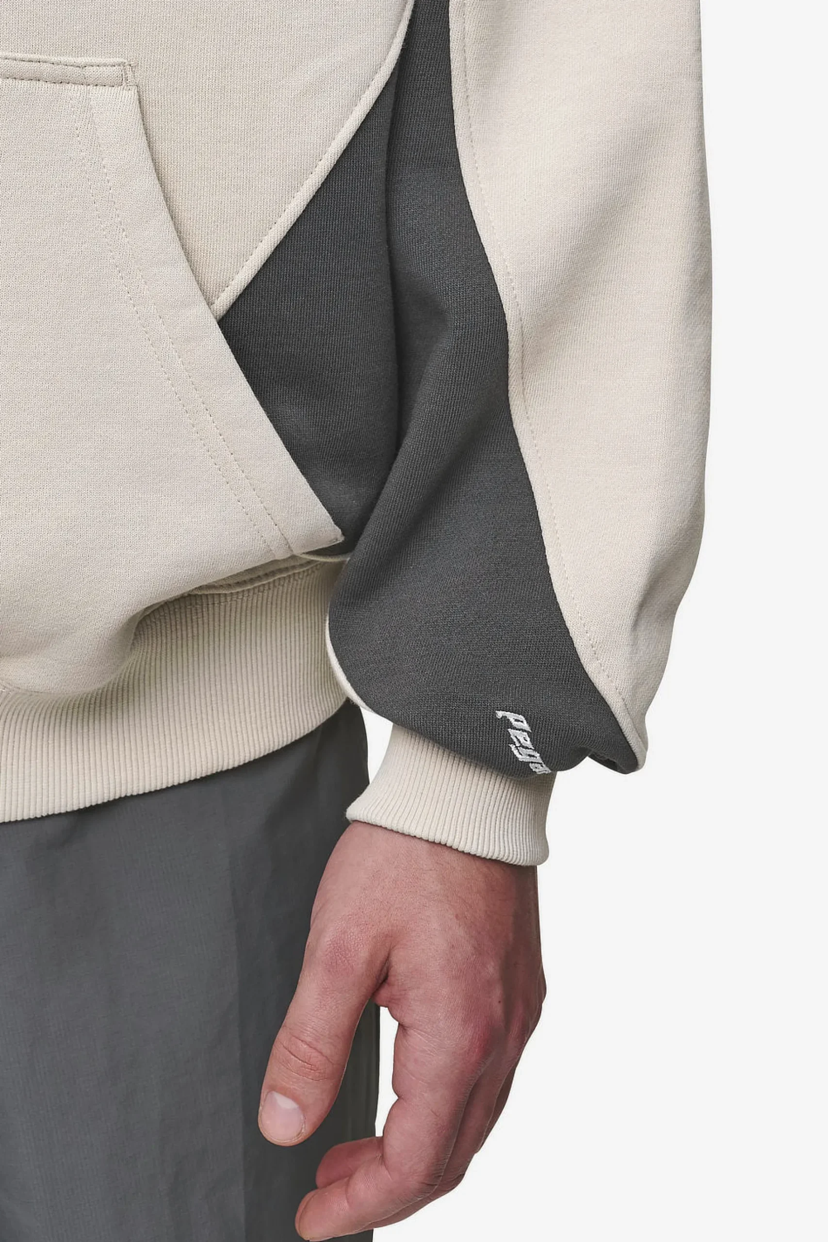 Pegador Slick Boxy Hoodie Washed Light Beige