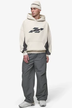 Pegador Slick Boxy Hoodie Washed Light Beige