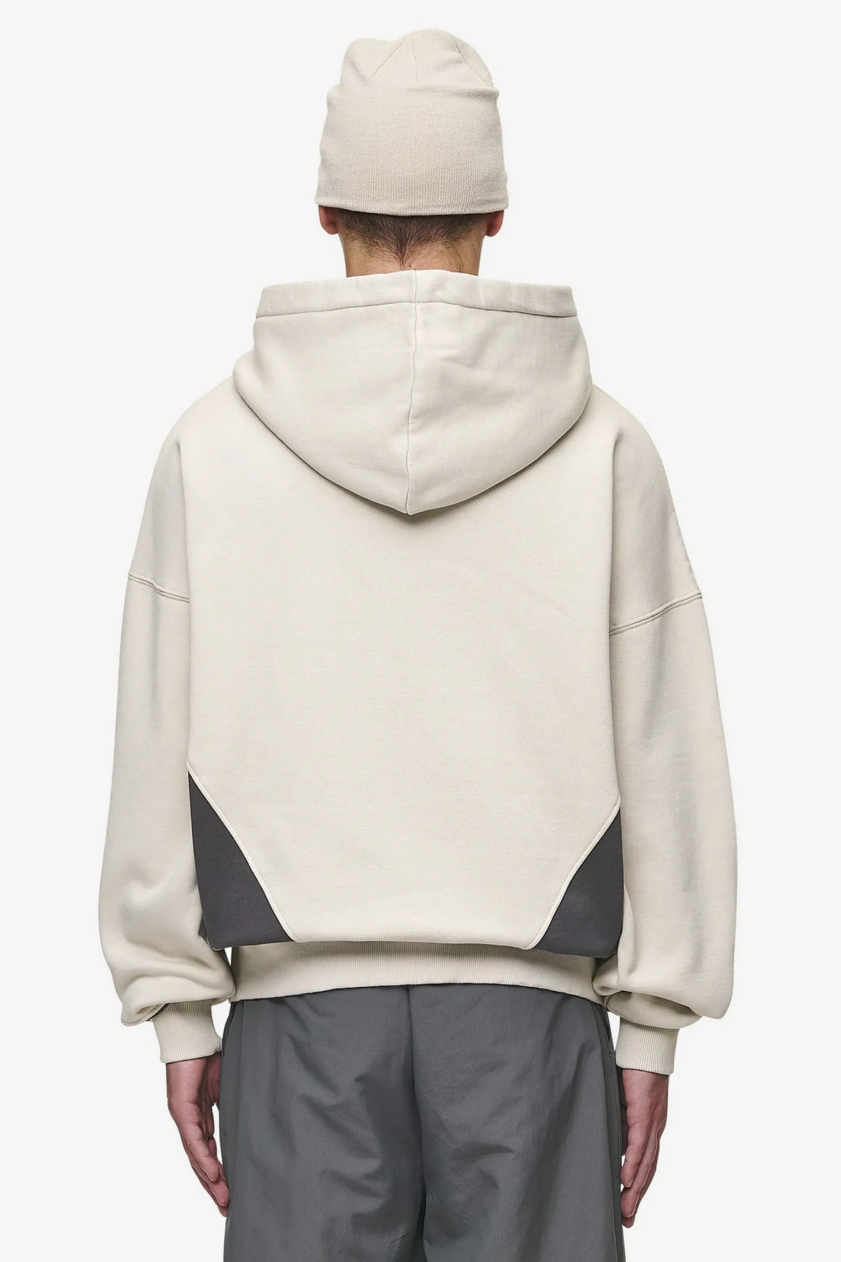 Pegador Slick Boxy Hoodie Washed Light Beige
