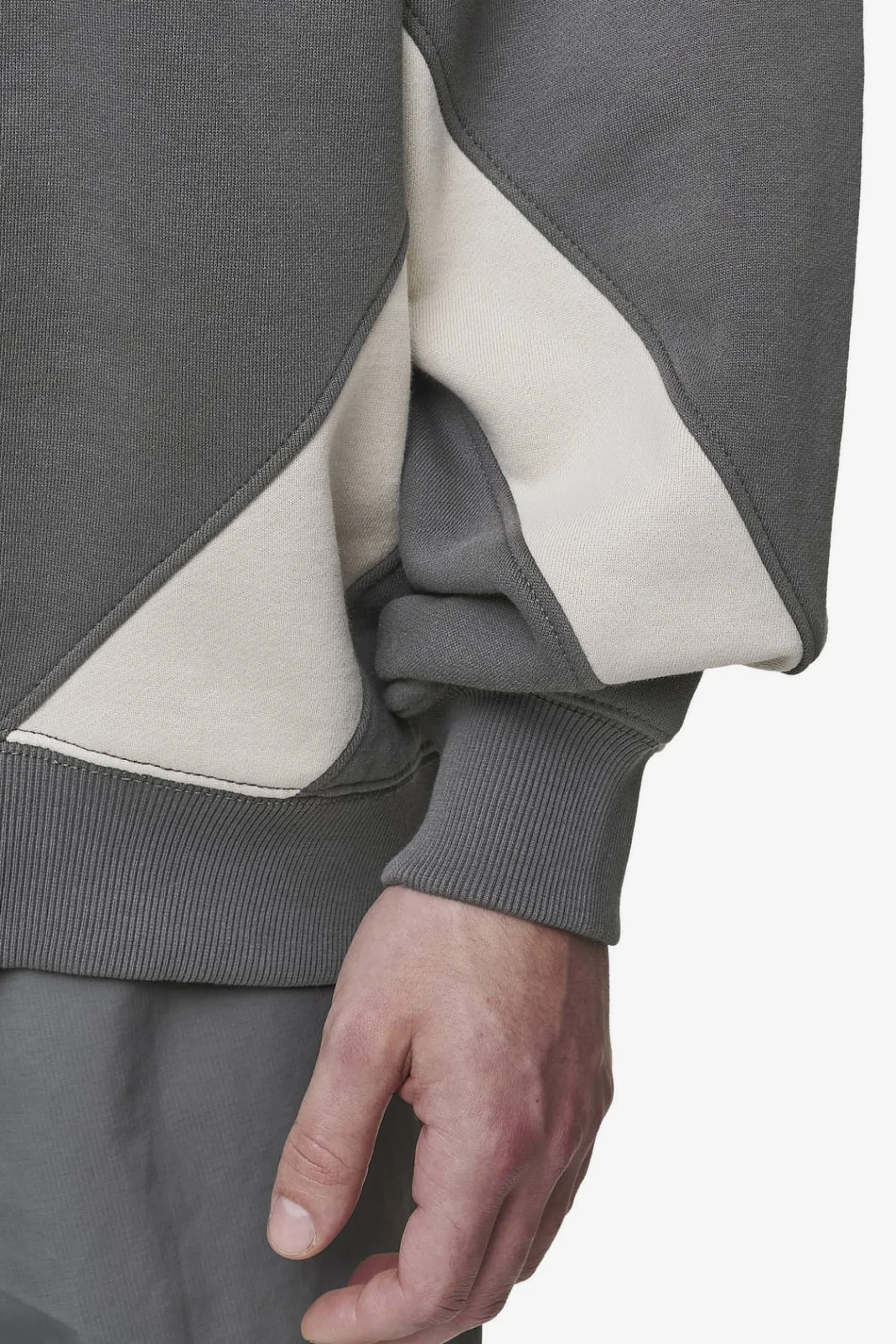 Pegador Slick Boxy Sweater Washed Anthracite