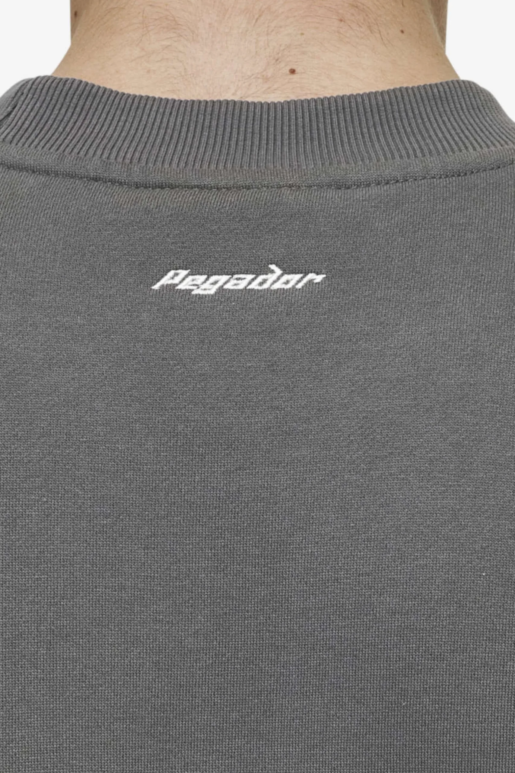 Pegador Slick Boxy Sweater Washed Anthracite