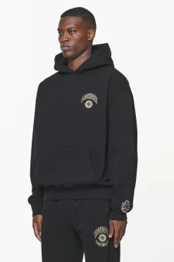 Pegador Smith Oversized Hoodie Vintage Washed Onyx Black