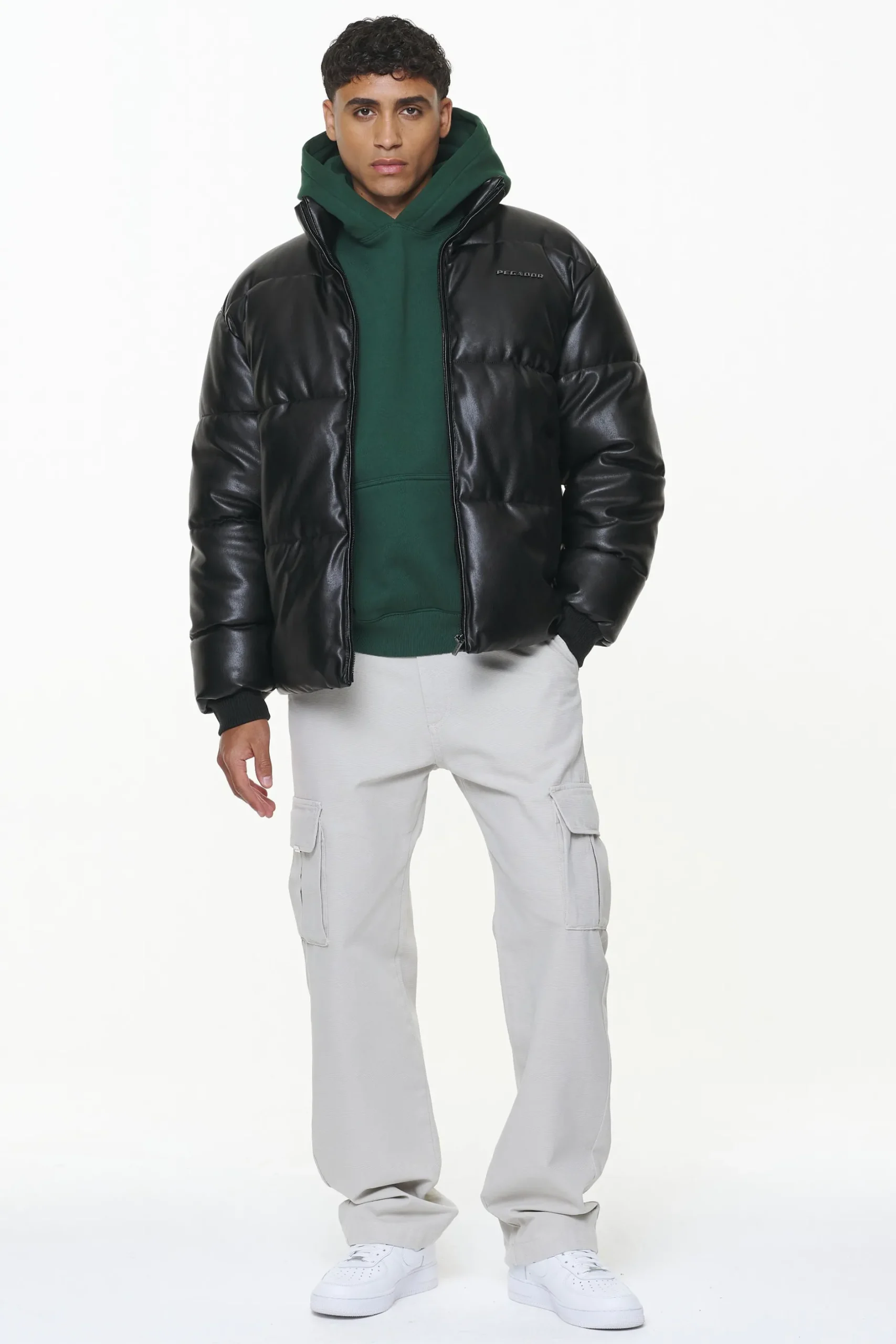 Pegador Solin Vegan Leather Puffer Jacket