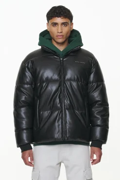 Pegador Solin Vegan Leather Puffer Jacket