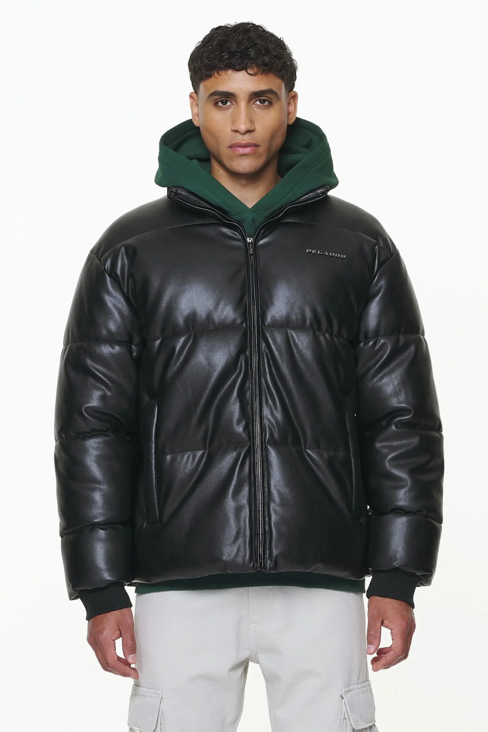 Pegador Solin Vegan Leather Puffer Jacket