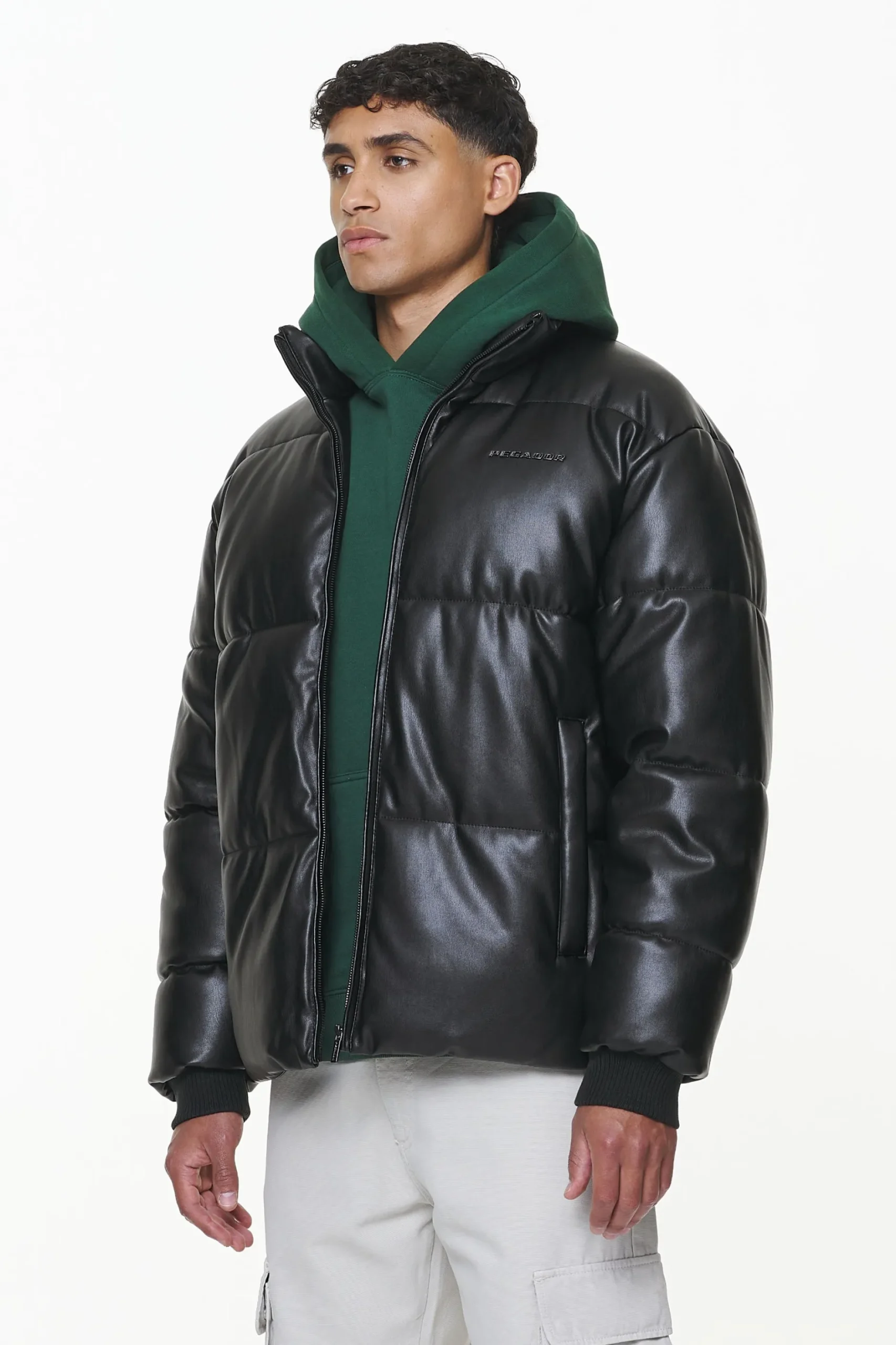 Pegador Solin Vegan Leather Puffer Jacket