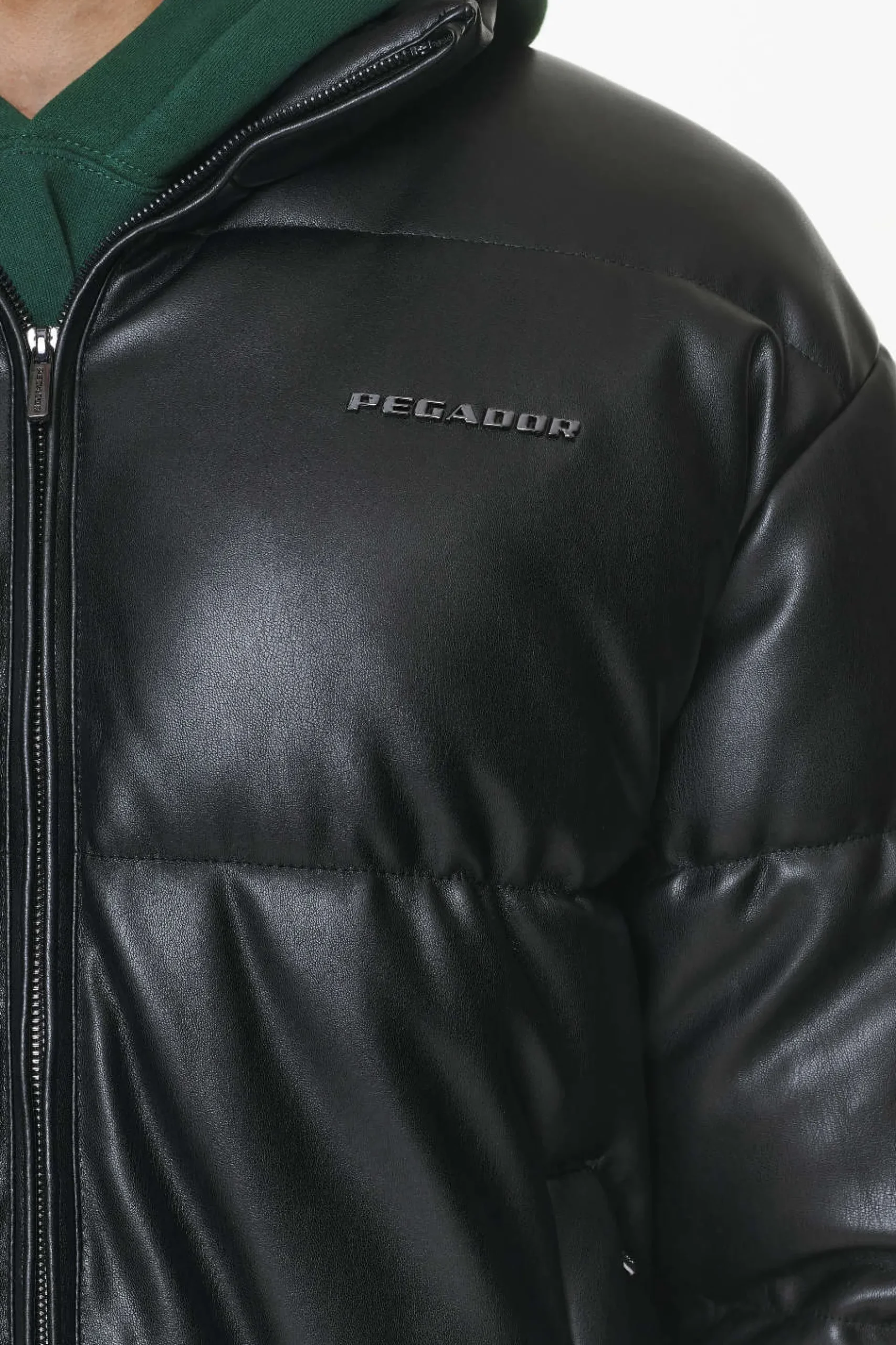 Pegador Solin Vegan Leather Puffer Jacket