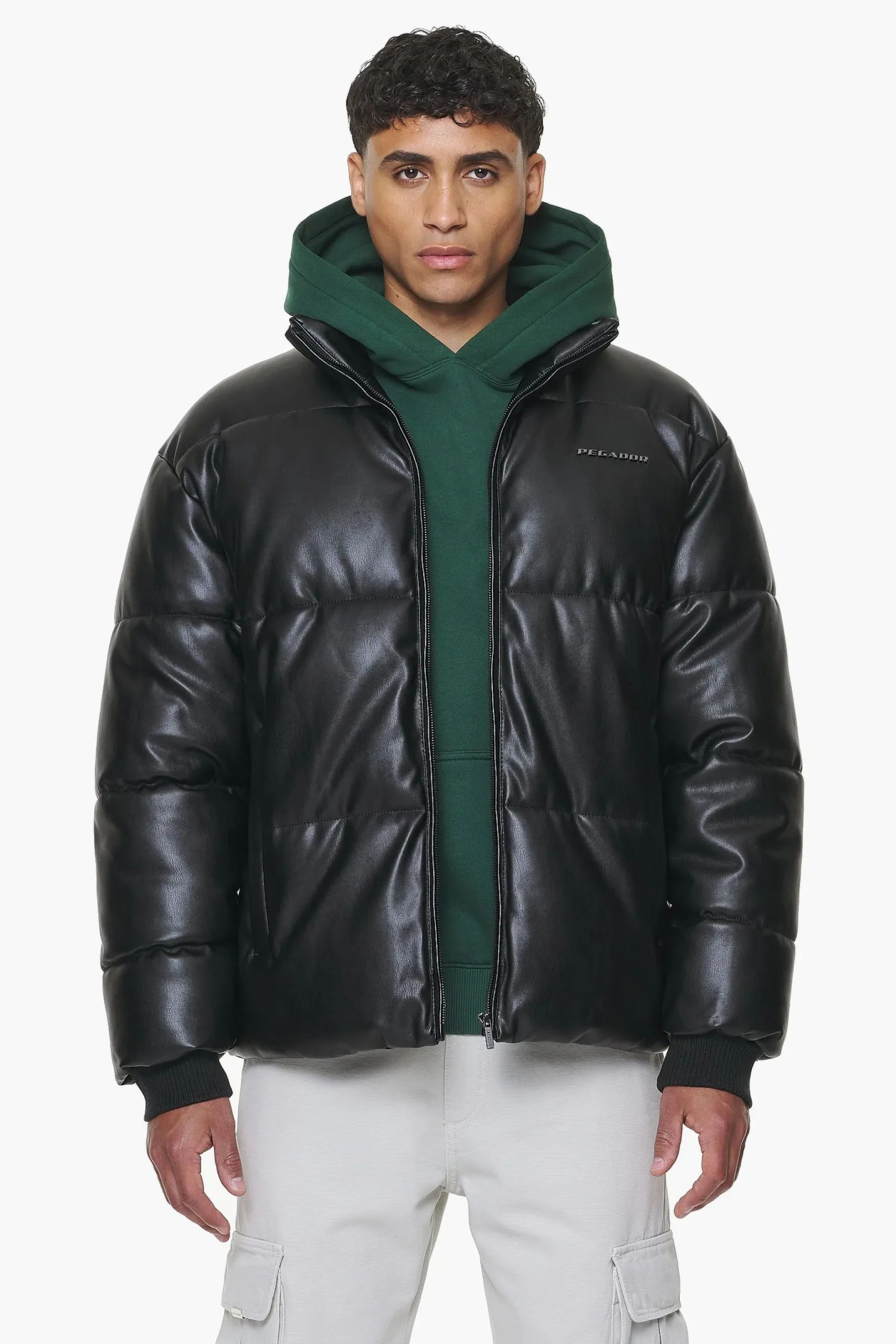 Pegador Solin Vegan Leather Puffer Jacket
