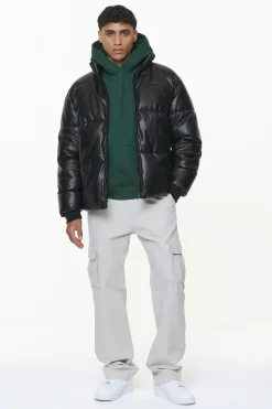 Pegador Solin Vegan Leather Puffer Jacket