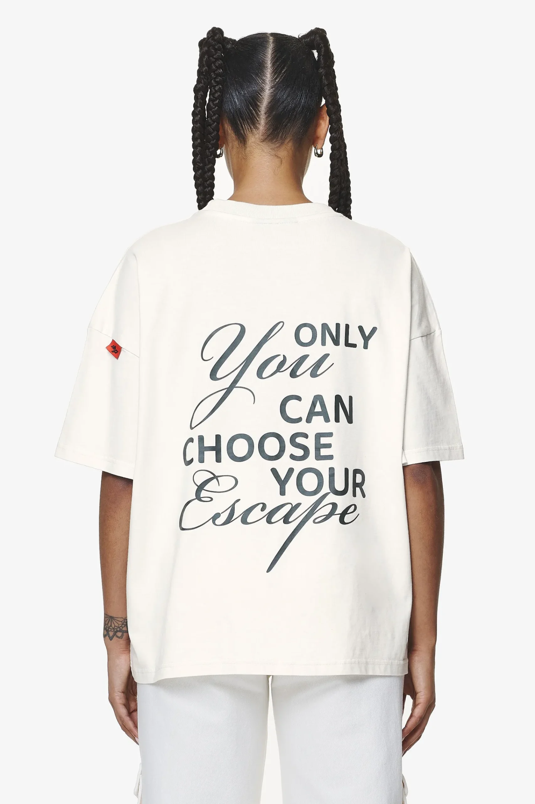 Pegador Sona Heavy Oversized Tee Washed Salty Cream