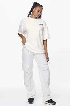 Pegador Sona Heavy Oversized Tee Washed Salty Cream