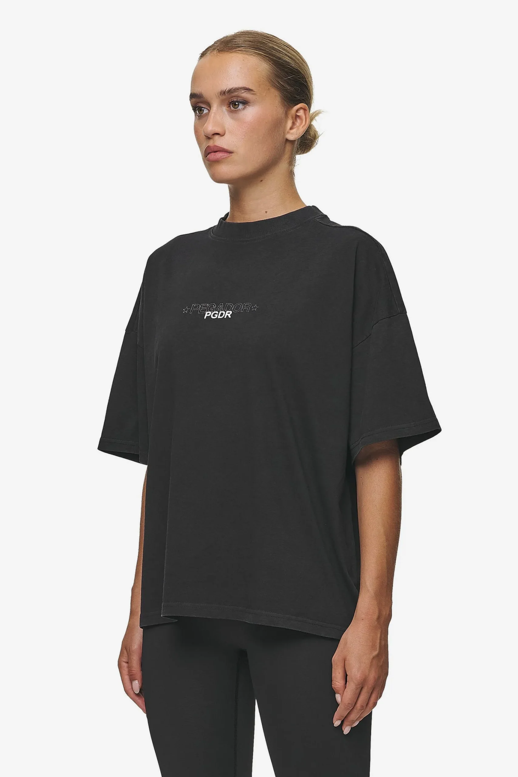Pegador Sonia Heavy Oversized Tee Washed Black