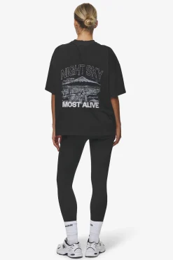 Pegador Sonia Heavy Oversized Tee Washed Black