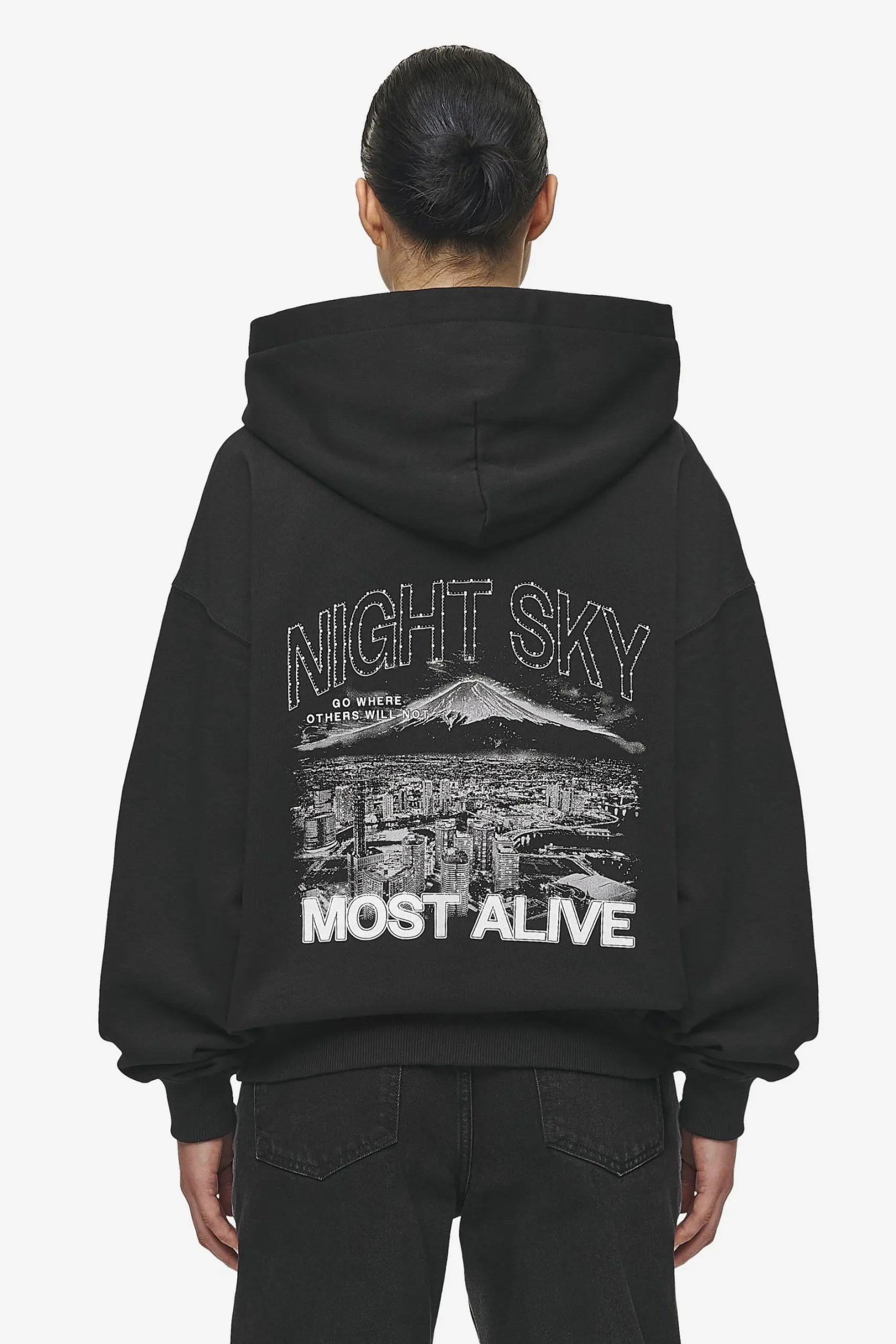 Pegador Sonia Oversized Hoodie Washed Black