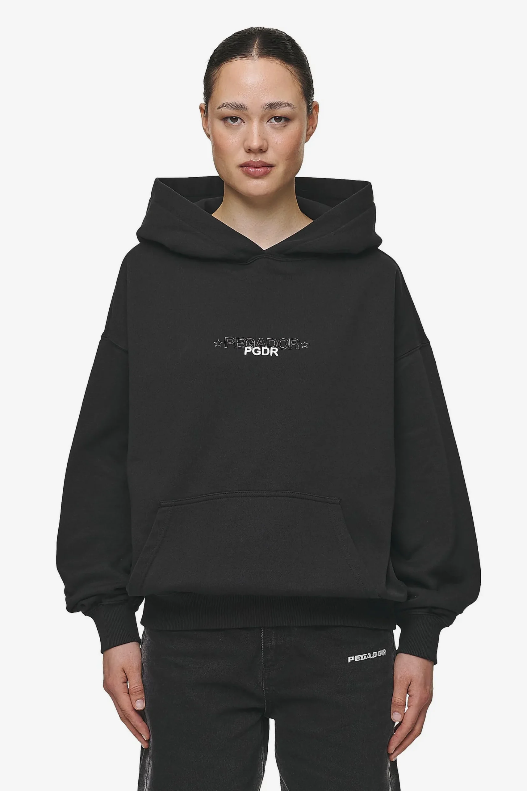 Pegador Sonia Oversized Hoodie Washed Black