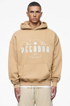Pegador Stokes Oversized Hoodie Vintage Washed Espresso