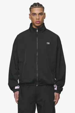 Pegador Stow Boxy Track Jacket Black Bubblegum