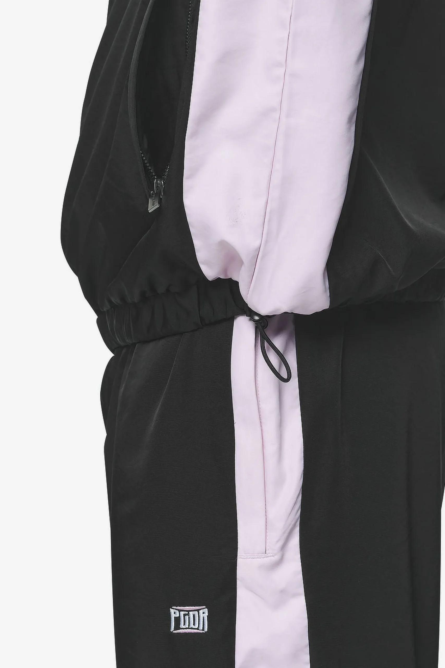 Pegador Stow Boxy Track Jacket Black Bubblegum