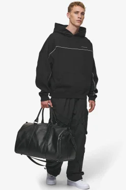 Pegador Strahan Logo Faux Leather Weekender Black