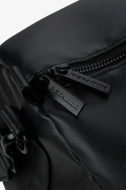 Pegador Strahan Logo Faux Leather Weekender Black