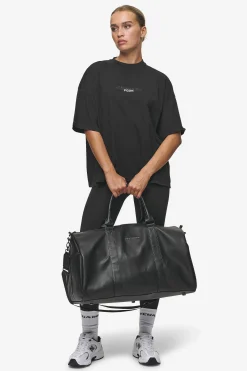 Pegador Strahan Logo Faux Leather Weekender Black