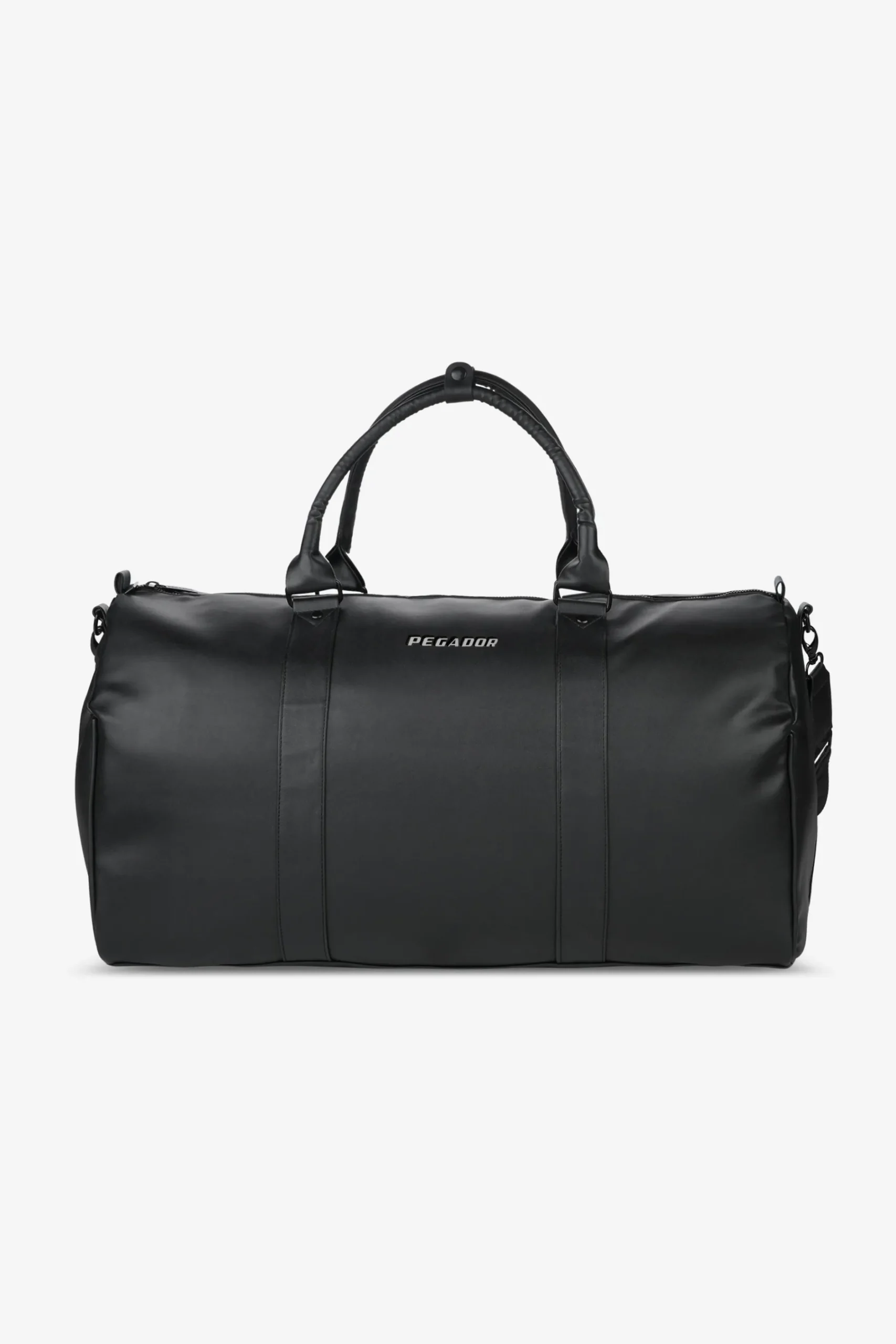 Pegador Strahan Logo Faux Leather Weekender Black