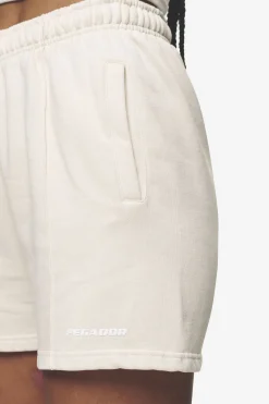 Pegador Sully High Waisted Shorts White Gum
