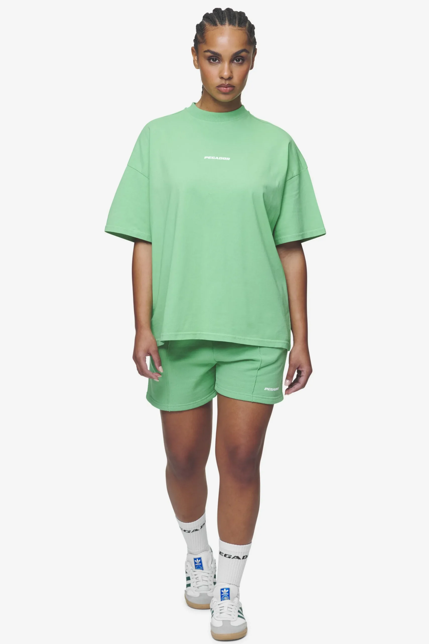 Pegador Sully High Waisted Shorts White Gum