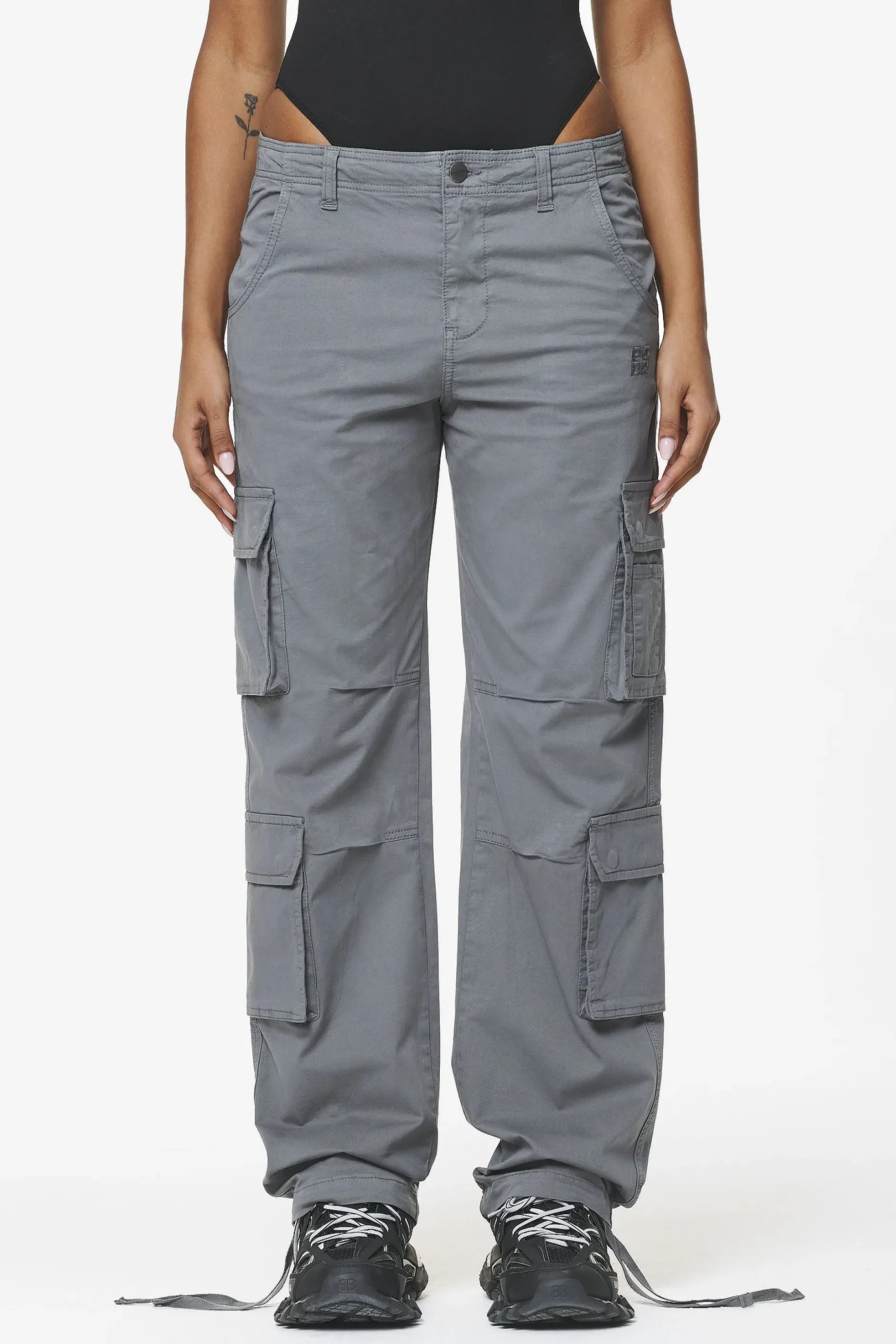 Pegador Tanum Wide Cargo Pants Anthracite Grey