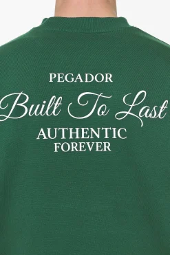 Pegador Tavery Oversized Sweater Vintage Washed British Green