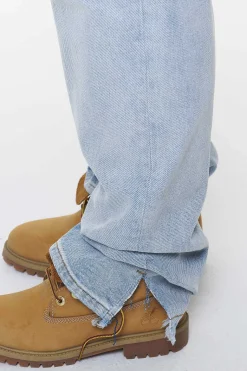 Pegador Terrance Wide Jeans Washed Light Blue
