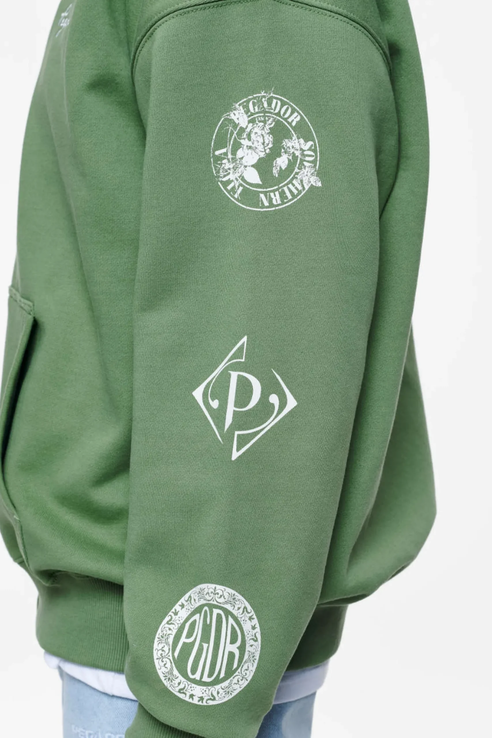 Pegador Teston Sweat Jacket Vintage Washed Cypress Green