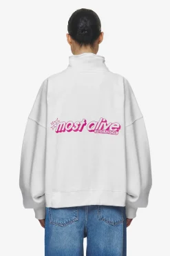 Pegador Thea Oversized Halfzip Sweater White